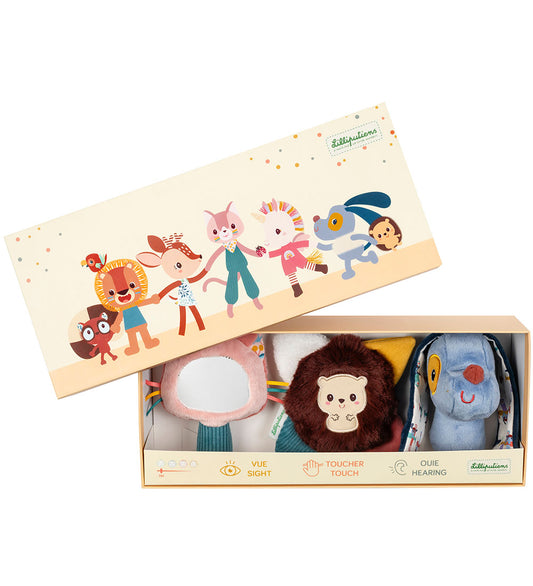 Lilliputiens Zintuiglijke wirwar - 3-pack - De hond Jules - Lilliputiens - OneSize - Ramelaren