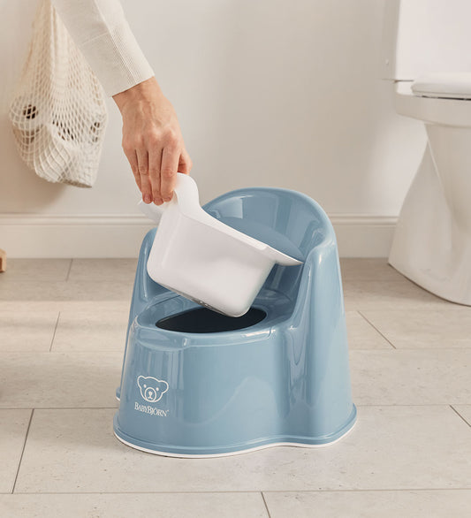 BabyBjörn Potje - Blauw/Wit - BabyBjörn - OneSize - Potjes