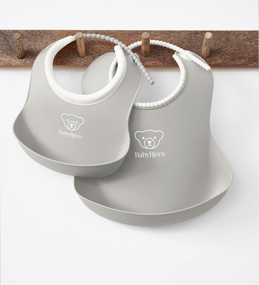 BabyBjörn Slabbetjes - 2-pack - Grijs - BabyBjörn - OneSize - Slabbetjes