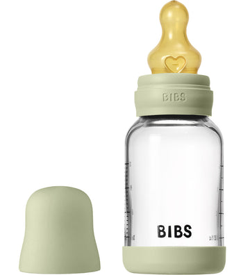 BIBS Babyflesje - 120 ml - Glas/Natuurlijk Rubber - Sage - BIBS - OneSize - Babyflesjes