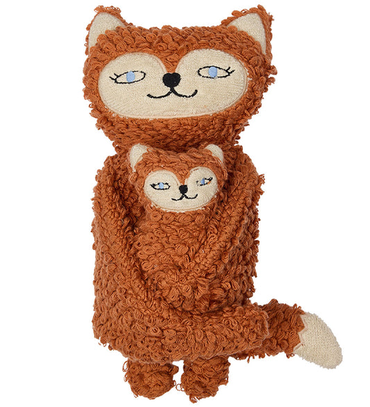 OYOY Knuffel - Frida & Baby Felix Fox - Caramel - OYOY - OneSize - Knuffels