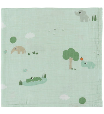 Done by Deer Wikkeldoek - Mousseline - 120x120 cm - Speeltuin -  - Done by Deer - OneSize - Wikkeldoeken