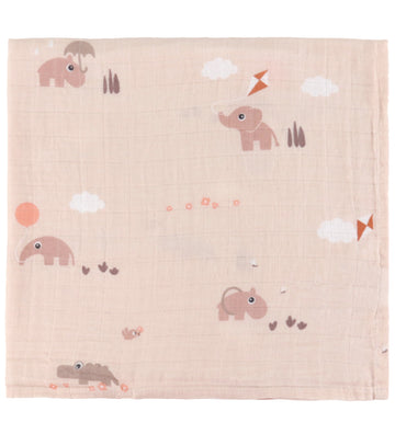 Done by Deer Wikkeldoek - Mousseline - 120x120 cm - Speeltuin -  - Done by Deer - OneSize - Wikkeldoeken