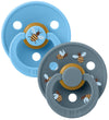 BIBS Colour Fopspenen - Maat 3 - 2-pack - Rond - Breeze Mix - BIBS - 18+ mnd - Fopspenen