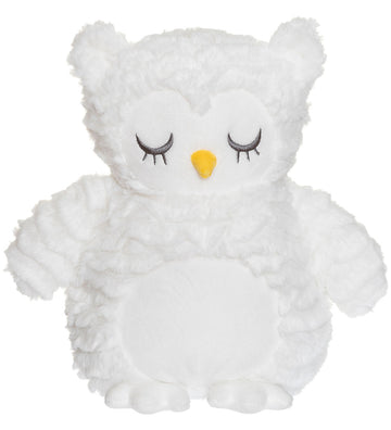 Teddykompaniet Verwarmingskussen - Uil - Wit - 23 cm - Teddykompaniet - OneSize - Knuffels