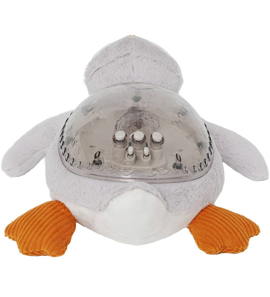 Cloud-B Nachtlamp m. Geluid - Tranquil Penquin - 30 cm - Grijs - Cloud-B - OneSize - Nachtlampen