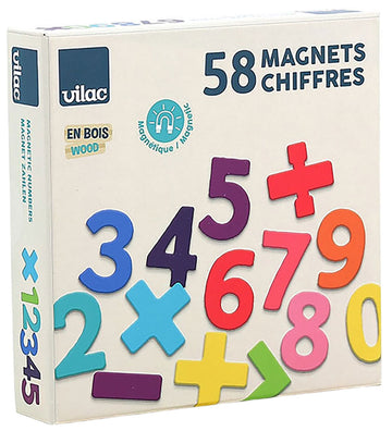 Vilac Magneten - Hout - Magnetische Nummers - Vilac - OneSize - Magnetisch speelgoed