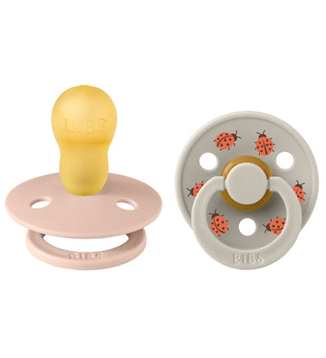 BIBS Colour Fopspenen - Maat 3 - 2-pack - Rond - Blush Mix - BIBS - 18+ mnd - Fopspenen