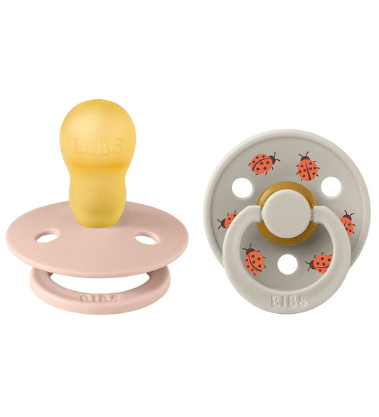 BIBS Colour Fopspenen - Maat 3 - 2-pack - Rond - Blush Mix - BIBS - 18+ mnd - Fopspenen