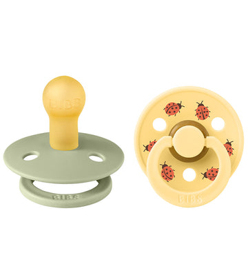 BIBS Colour Fopspenen - Maat 1 - 2-pack - Rond - Sage Mix - BIBS - 0-6 mnd - Fopspenen