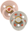 BIBS Colour Fopspenen - Maat 1 - 2-pack - Rond - Blush Mix - BIBS - 0-6 mnd - Fopspenen