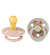 BIBS Colour Fopspenen - Maat 1 - 2-pack - Rond - Blush Mix - BIBS - 0-6 mnd - Fopspenen