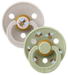 BIBS Colour Fopspenen - Maat 2 - 2-pack - Rond - Paddestoel Mix - BIBS - 6-18 mnd - Fopspenen