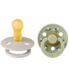 BIBS Colour Fopspenen - Maat 2 - 2-pack - Rond - Paddestoel Mix - BIBS - 6-18 mnd - Fopspenen