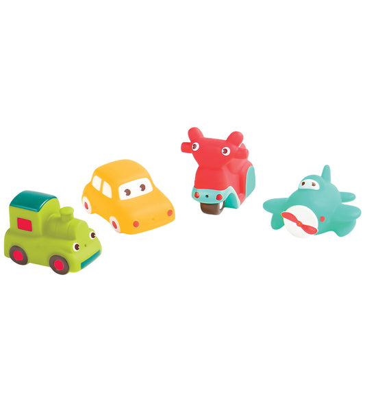 Ludi Badspeelgoed - 4-pack - Voertuigen - Ludi - OneSize - Badspeelgoed