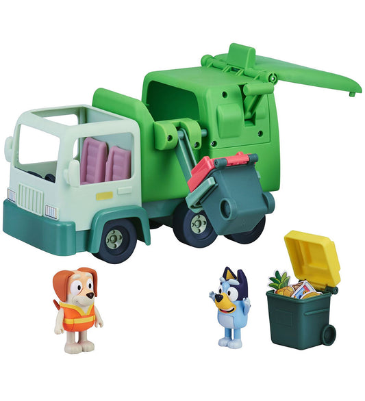 Bluey Speelset - Vuilniswagen m. Speelfiguren - Bluey - OneSize - Auto´s