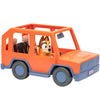 Bluey Speelset - Familie 4WD Vakantie Auto m. Figuur - Bluey - OneSize - Auto´s