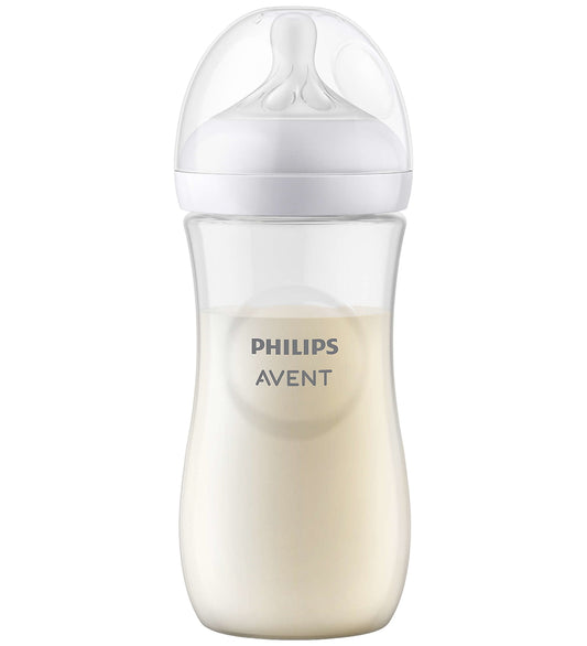 Philips Avent Babyflesje - Natural Reactie - 330 ml - Doorzichti - Philips Avent - OneSize - Babyflesjes