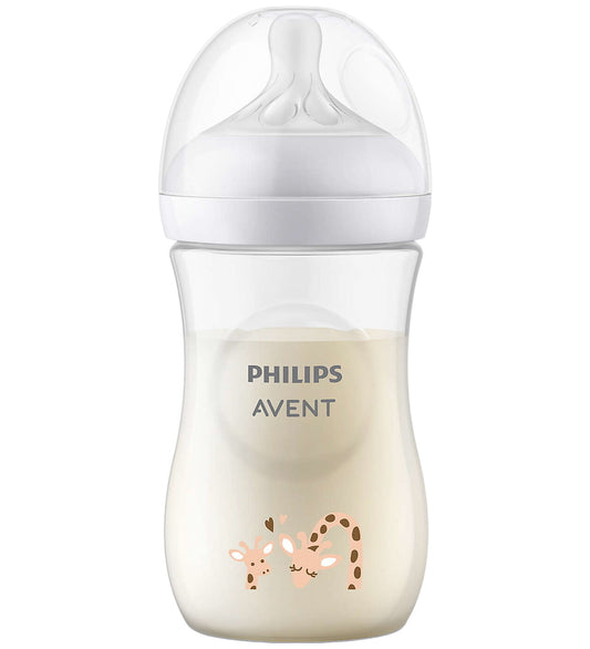 Philips Avent Babyflesje - Natural Reactie - 260 ml - Doorzichti - Philips Avent - OneSize - Babyflesjes