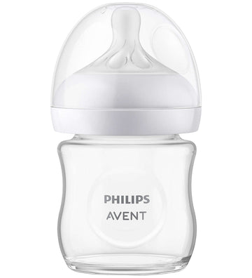 Philips Avent Babyflesje - Glas - Natural Reactie - 120 ml - - Philips Avent - OneSize - Babyflesjes