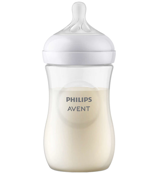 Philips Avent Babyflesje - Natural Reactie - 260 ml - Doorzichti - Philips Avent - OneSize - Babyflesjes