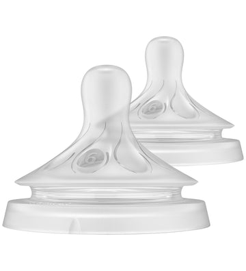 Philips Avent flessenspeen - 2-pack - Natural Reactie - 6m+ - Philips Avent - OneSize - Flessenspenen