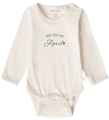 That's Mine Romper l/s - See jij in April - Thats Mine - 56 - Rompers Lange Mouw