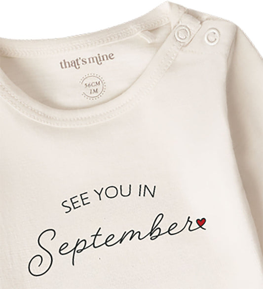 That's Mine Romper l/s - See jij in september - Thats Mine - 56 - Rompers Lange Mouw