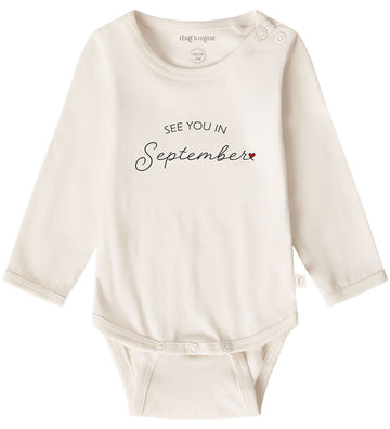 That's Mine Romper l/s - See jij in september - Thats Mine - 56 - Rompers Lange Mouw