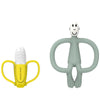 Matchstick Monkey Bijtring - 2-pack - Banana & Monkey - Groen - Matchstick Monkey - OneSize - Bijtringen