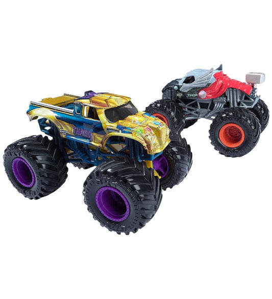 Monster Jam Truck - 1:64 - Marvel - 2-pack - Thanos vs Thor - Monster Jam - OneSize - Auto´s