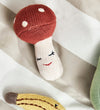 OYOY Rammelaar - Gebreid - Paddenstoel - Offwhite/Rood - OYOY - OneSize - Ramelaren