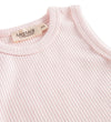 MarMar Romper mouwloos - Rib - Mouwloos - Noos - Roze - MarMar - 2 jaar (92) - Rompers Mouwloos