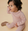 Lil Atelier Romper l/s - NbfRachel - Noos - Misty Rose m. Pointe - Lil Atelier - 68 - Rompers Lange Mouw
