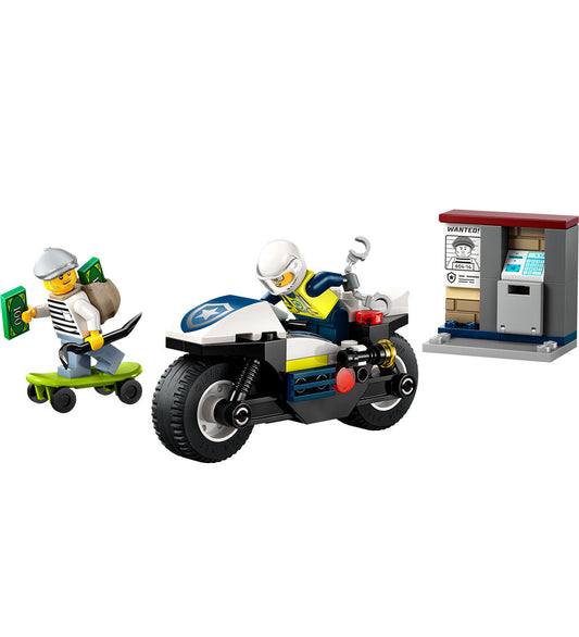 LEGO® City - Achtervolging op politiemotor 60455 - 65 Onderdelen - LEGO® - OneSize - Blokken