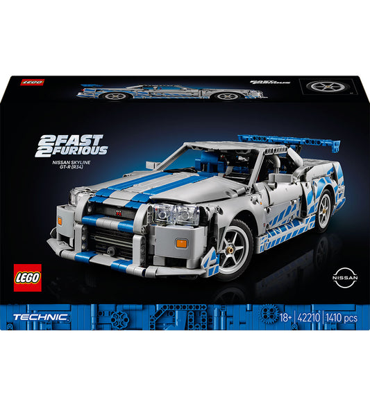 LEGO® Technic - 2 Fast 2 Woedende Nissan Sky... 42210 - 1410 Ond - LEGO® - OneSize - Blokken