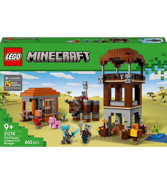 LEGO® Minecraft - De Plunderaar buitenpost en Verwoester 21278 - - LEGO® - OneSize - Blokken