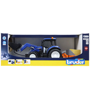 Bruder Tractor - New Holland T5.120 m. Frontlader - 02187 - Bruder - OneSize - Tractors