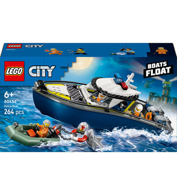 LEGO® City - Achtervolging met politieboot 60456 - 264 Onderdele - LEGO® - OneSize - Blokken