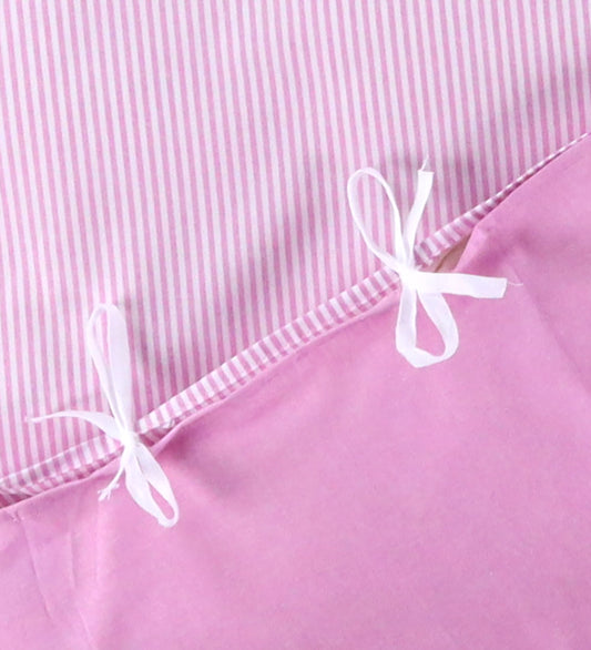 Nørgaard Madsens Beddengoed - Baby - Wit m. Roze Strepen - Nørgaard Madsens - Baby - Beddengoed - Baby