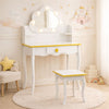 Houten Kaptafel Baninni Cloudy Wit
