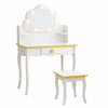 Houten Kaptafel Baninni Cloudy Wit