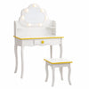 Houten Kaptafel Baninni Cloudy Wit