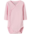Name It Wikkel Rompers l/s - Noos - NbnBody - 2-pack - Roze/Beig - Name It - 68 - Rompers Lange Mouw
