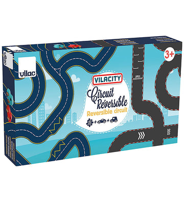 Vilac Racebaan - Dorp Omkeerbaar Racebaan - 42 Onderdelen - Vilac - OneSize - Racebanen