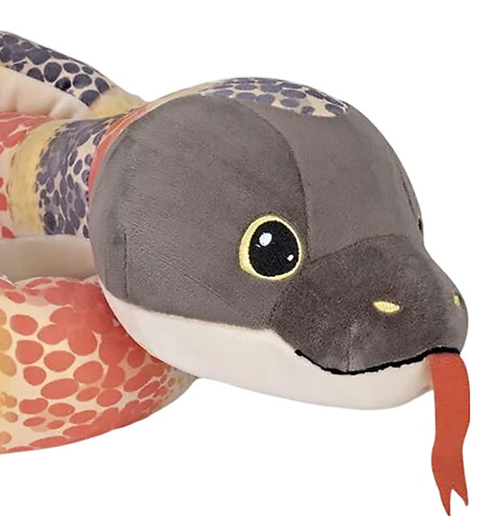 Wild Republic Squishy Snake - 132 cm - Bruin/Oranje - Wild Republic - OneSize - Knuffels
