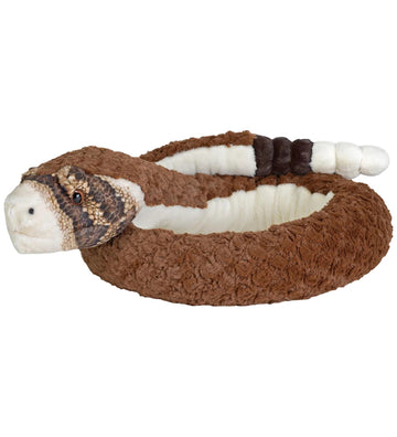 Wild Republic Knuffel - Luxe Ratelslang - 140 cm - Bruin - Wild Republic - OneSize - Knuffels