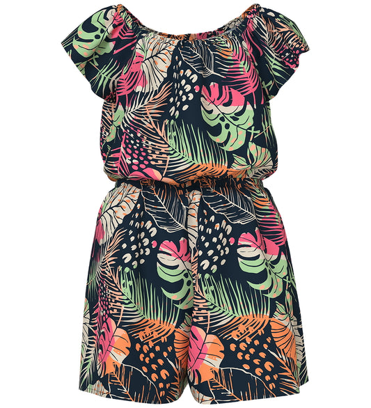 Name It Jumpsuit - NmfVinaya - Navy Blazer/Vers Tropical - Name It - 2 jaar (92) - Jumpsuits
