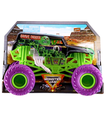 Monster Jam Verzamelaar Truck - 1:24 - Doodgraver - Groen/Paars - Monster Jam - OneSize - Auto´s