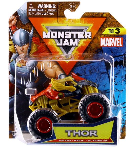 Monster Jam Truck - 1:64 - Marvel - Thor - Monster Jam - OneSize - Auto´s